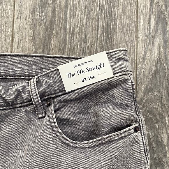 Abercrombie & Fitch - NWT! The 90’s Straight Ultra High Rise Jeans- Size 33/16 R - Picture 3 of 8